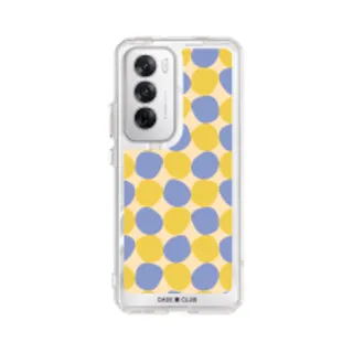 Oppo Reno 12 Clear Case Yellow Stack Polka Dots (88528795107068852879902839)