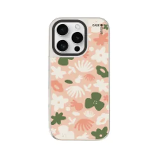 iPhone 16 Pro Mirror Case MagSafe Pink Flower Pattern (88528792243378852879740158)
