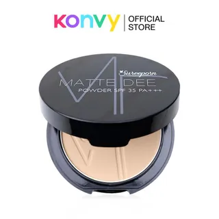 สุรีย์พร แมทท์ ดี เพรสด์ พาวเดอร์ SPF35 PA+++ 10 กรัม #00 ไบรท์ มี คอสเมติกส์ เฟซ เมคอัพ เพรสด์ พาวเดอร์