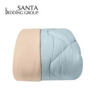 ผ้านวม SANTA BEDDING 70x90 นิ้ว สี LIGHT BLUE/CREAM (1299786)