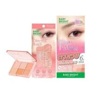 Baby Bright พาเลทอายแชโดว์ Cheerful Peach Eye Palette 6x0.7 กรัม (367567-735733010)