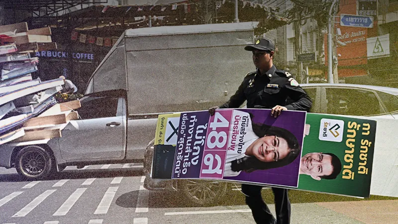 ป้ายหาเสียง หาเสร็จแล้วไปไหนต่อ  เลือกตั้งครั้งหน้าจะดีกว่าไหม หากเราลดจำนวนป้ายลง