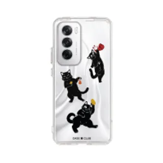 Oppo Reno 12 Clear Case Black Cat Life (88528795107068852879317602)