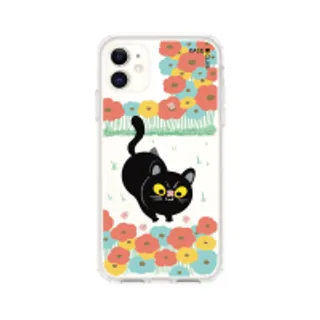 iPhone 11 Clear Case Flower Black Cat (88528790006278852879511642)