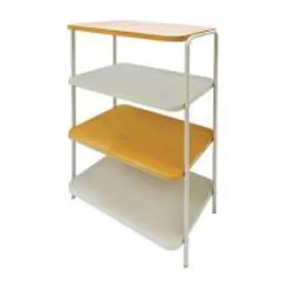 ชั้นวางของ 4 ชั้น FURDINI LAMI 70 ซม. สี NATURAL OAK/TAUPE (1294709)