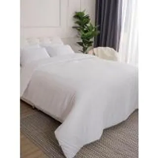 LUCKY MATTRESS ชุดผ้าปูที่นอนพร้อมผ้านวม Micro Touch Premium ขนาด 3.5 ฟุต x 14 นิ้ว MP 001 สีขาว (MKP1172107)