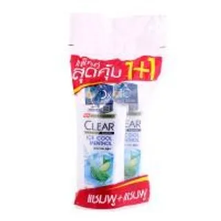 เคลียร์แชมพูไอซ์คูลเมนทอลแอนตี้แดนดรัฟสกาล์ปแคร์ 350มล. 1แถม1 Clear Ice Cool Menthol Anti Dandruff Scalp Care Shampoo 350ml. 1Free1 (8851932463744)