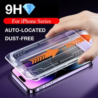 ฟิล์มกระจก เต็มจอ สำหรับ iPhone 16 15 Pro Max 14 Pro Max 13 12 ProMax 7 8 Plus X XR XS 11 8 7 6 6s 16e
