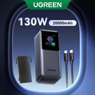 UGREEN Power Bank พาวเวอร์แบงค์แล็ปท็อป 20000mAh 130W PD ชาร์จเร็ว สำหรับ MacBook Dell Lenovo iPhone Samsung