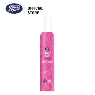 Boots Styling Curly Hair Mousse Time To Define บู๊ทส์ สไตล์ลิง เคิร์ลลี่ แฮร์ มูส ไทม์ ทู ดีไฟน์ 200 Ml