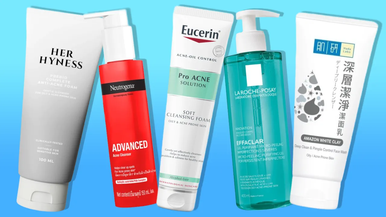 10 โฟมล้างหน้าลดสิว ยี่ห้อไหนดี 2025 ล้างหน้าได้สะอาด อ่อนโยน ลดการอักเสบของสิว