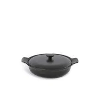 BERGHOFF กระทะทรงลึก Ron พร้อมฝาและมือจับเหล็กหล่อ 28 ซม. รุ่น 3900038 สีดำ (CDS88194196)