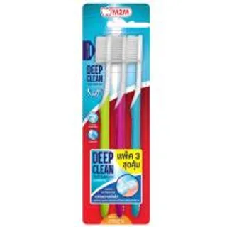 เอ็มทูเอ็มแปรงสีฟันดีฟคลีนซอฟท์แพ็ค 3ด้าม M2M Deep Clean Soft Toothbrush Pack 3pcs. (8853474093236)