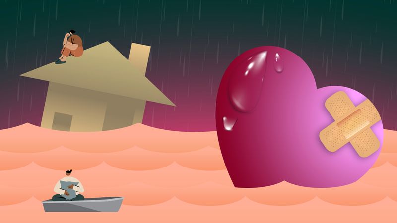 จิตใจพังหลังน้ำท่วม เงินเยียวยาอย่างเดียวไม่พอ ทำไมหลังประสบภัยพิบัติ รัฐต้องดูแลหัวใจผู้คนต่อ?