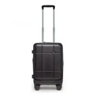 HQ LUGGAGE กระเป๋าเดินทาง PC เปิดด้านหน้า ระบบล็อค TSA 4 ล้อคู่ รุ่น 98033 สีดำ (350286-725686010)