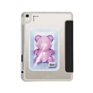 iPad Air4/5/6/7 11" 2025 (M2/M3) Clear Black Halftone Jelly Bear (88528791883638852879162813)