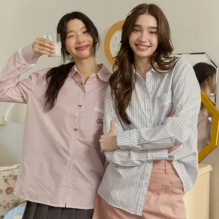 Dailylook.sm - Jam shirt เสื้อเชิ้ตทรงโอเวอร์ไซส์