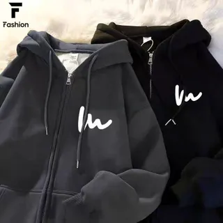 เสื้อสเวตเตอร์แฟชั่น ฮู้ดคู่ซิป Unisex สไตล์เกาหลี เนื้อนุ่ม ใส่สบาย เกรดพรีเมียม