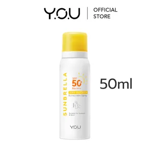 [New Buyer] YOU SUNBRELLA Airy Outdoor Sunscreen Spray SPF 50+ PA ++++ สเปรย์กันแดด เนื้อละอองบางเบา สำหรับผิวหน้าและผิวกาย เหมาะกับกิจกรรมกลางแจ้ง
