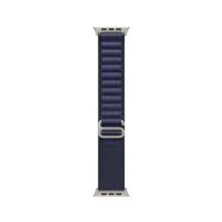 Apple Watch 49mm Navy Alpine Loop - Small - Natural Titanium Finish (195949659003)