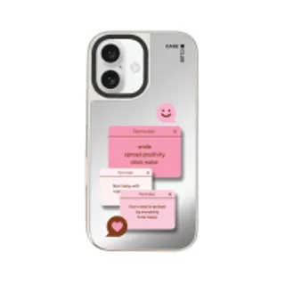 iPhone 16 Mirror Case MagSafe Text Pop Up (88528799927178852879986983)