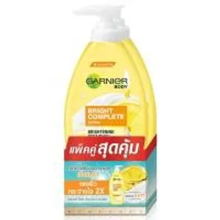 การ์นิเย่บอดี้โลชั่นไบรท์คอมพลีทเอ็กซ์ตร้าไบรท์เทนนิ่งรีแพร์ริ่ง 400มล.แพคคู่ Garnier Bright Complete Extra Brightening Repairing Lotion 400ml.Pack2 (8850434078197)