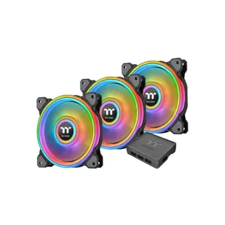 พัดลมระบายความร้อน Thermaltake Riing Quad 12 RGB x3 Black