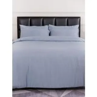 LUCKY MATTRESS ผ้าปูที่นอนพร้อมผ้านวม ป้องกันไรฝุ่น Micro Touch Earth Tone Stlye ขนาด 6 ฟุต สูง 14 นิ้ว (35.5 CM.) ลาย MC 002 สีฟ้า (MKP1231049)