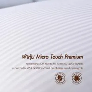 LUCKY MATTRESS ผ้าปูที่นอนพร้อมผ้านวม ป้องกันไรฝุ่น Micro Touch Earth Tone Stlye ขนาด 6 ฟุต สูง 14 นิ้ว (35.5 CM.) ลาย MC 004 สีเขียว (MKP1230992)