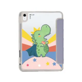 iPad Gen 10th/11th 2025 Clear Purple T-Rex World (88528797382168852879960655)