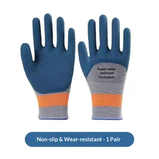 KOETSU ถุงมือทำงานกันลื่นที่ทนทานของ มีด้ามจับที่ดีขึ้นและออกแบบให้ระบายอากาศได้ดีขึ้นเพื่อการป้องกันที่หนักหน่วง