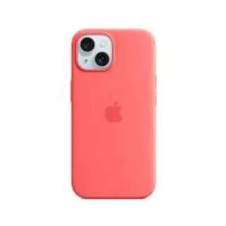 Apple iPhone 15 Plus Silicone Case with MagSafe - Guava (194253939641)