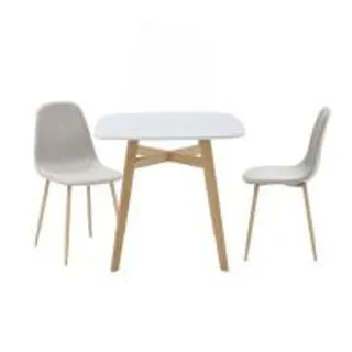 ชุดโต๊ะทานข้าว 2 ที่นั่ง SB FURNITURE JANORA-A80&LASTA 59062966 สีขาว (1298828)