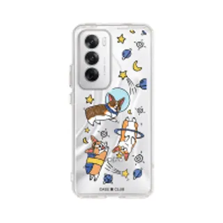 Oppo Reno 12 Clear Case Space Corgi (88528795107068852879342574)