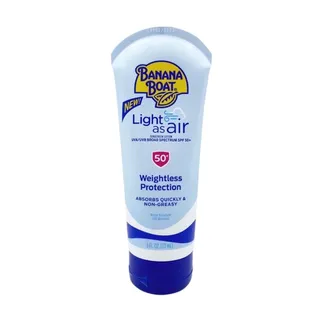 Banana Boat Light As Air Sunscreen Lotion UVA/UVB Broad Spectum SPF50+