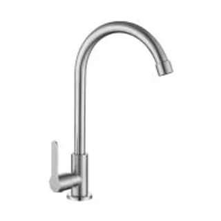 HANG ก๊อกซิงค์น้ำเย็นติดเคาน์เตอร์ สเตนเลส รุ่น SF-166J (MKP1412710)