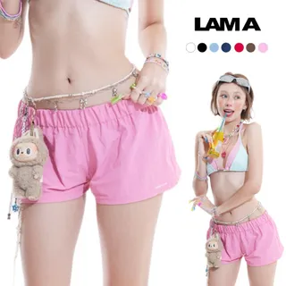 Leady short กางเกงเอวต่ำ ขาสั้น ทรงสปอร์ต ผ้าร่ม LAMACLUBB