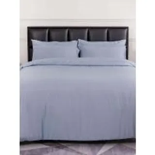 LUCKY MATTRESS ชุดผ้าปูที่นอน ป้องกันไรฝุ่น Micro Touch Earth Tone Stlye ขนาด 5 ฟุต ลาย MC 002 สีฟ้า (MKP1225619)