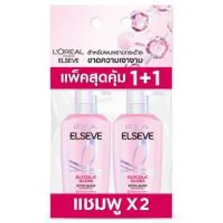 เอลแซฟแชมพูไกลโคลิคกลอสเอ็กซ์ตร้ากลอส 400มล. แพค 2 Elseve Shampoo Glycolic Gloss Extra Gloss 400ml. Pack 2 (8850434390992)