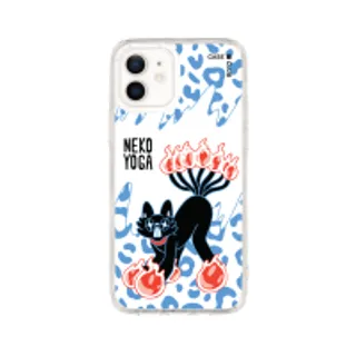 iPhone 12/12 Pro Clear Case Nekoyoga Big Cat! (88528791034898852879041859)