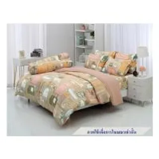 ชุดผ้าปูที่นอน 6 ฟุต 6 ชิ้น TULIP หมาจ๋า 60204-DLC129 (1230920)