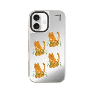 iPhone 16 Mirror Case MagSafe Leopard Pattern (88528799927178852879491654)