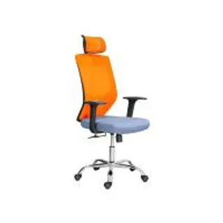 Rina Hey เก้าอี้สำนักงานเพื่อสุขภาพ LESTER สี เทา/ส้ม (MKP1682769)