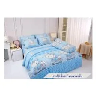 ชุดผ้าปูที่นอน 6 ฟุต 6 ชิ้น TULIP CHARMMYKITTY 60204-DLC137 (1247693)