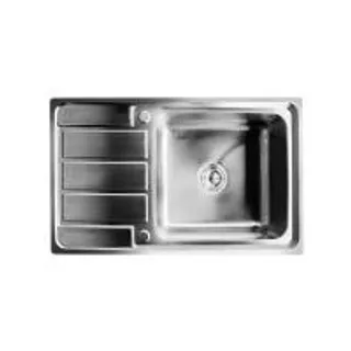 ซิงค์ฝัง 1หลุม 1ที่พัก LINEA VELA80 สีเงิน (1174413)