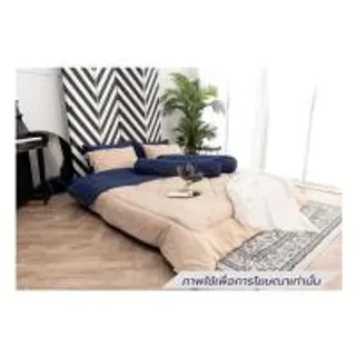 ชุดผ้าปูที่นอน 3.5 ฟุต (ชุด 4 ชิ้น) SANTA BEDDING สี NAVY BLUE/BROWN (1292870)