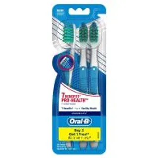 ออรัลบีแปรงสีฟันโปรเฮลธ์7เบเนฟิตสขนแปรงปานกลาง แพค 3 Oral B Pro Health 7 Benefits Medium Toothbrush Pack 3 (4902430680752)