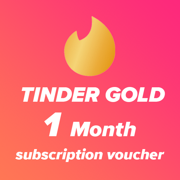 โค้ดสำหรับลูกค้าที่อยู่ในประเทศไทยเท่านั้น] Tinder : Gold 1 month subscription [รับโค้ดที่ Lazada Wallet][Special]