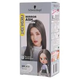 เฟรชไลท์ครีมเปลี่ยนสีผมมิ้ลกี้น้ำตาลเทาสว่าง Freshlight Milky Mirror Ash Hair Color Cream (8851332015031)
