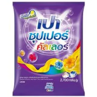 เปายูวีคัลเลอร์ผงซักฟอกสำหรับผ้าสี 2700กรัม Pao UV Color Detergent 2700g. (8850002001121)